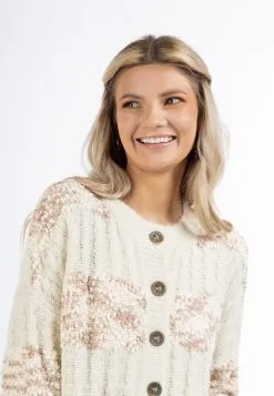 Vesten Gebreid Vest Dames Crème / Sand -Aanbiedingen Usha Winkel 976dd31dc39244ae15f6b2b6e6afa046