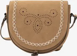 Schoudertasjes Schoudertas Dames Lichtbruin