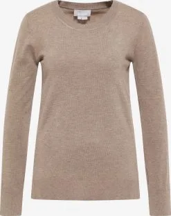 Usha Basic Truien Trui Dames Taupe