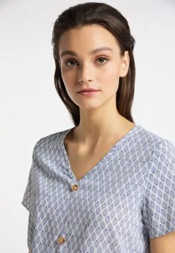 Blouses Met Korte Mouw Blouse Dames Blauw / Wolwit 11 Blouses Met Korte Mouw Blouse Dames Blauw / Wolwit -Aanbiedingen Usha Winkel 9fa335ec80a6a1ede7771333775cf6c1