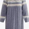 Gebreide Jurken Gebreide Jurk Lynnea Dames Blauw / Duifblauw -Aanbiedingen Usha Winkel 9ff06ce1fa7d92027198a351a92fe02a 1