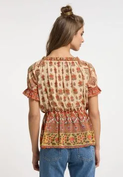 Blouses Met Korte Mouw Blouse Dames Donkeroranje -Aanbiedingen Usha Winkel a0d6fb2882f49a87cd530a67c9c284c4