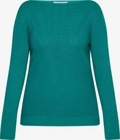 Usha Basic Truien Trui Dames Smaragd