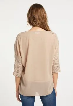 Usha Fijngebreide Truien Trui Dames Champagne -Aanbiedingen Usha Winkel a37f15713b83f0c84f6587f4f2a02e42