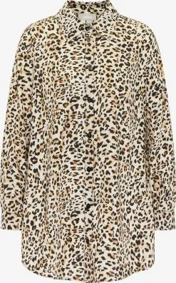 Usha Overhemden Blouse Dames Lichtbeige