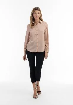 Usha Overhemden Blouse Dames Lichtbruin -Aanbiedingen Usha Winkel a4e414da1a82d58e943fe7d3d69518d9