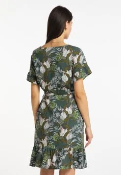 Usha Zomerjurken Zomerjurk Dames Donkergroen -Aanbiedingen Usha Winkel a5d09ec217d419908efc3f08111d3870