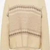Fijngebreide Truien Trui Dames Crème / Donkerbeige -Aanbiedingen Usha Winkel a5f3101ab6ed940990f56e0b47be9bdf