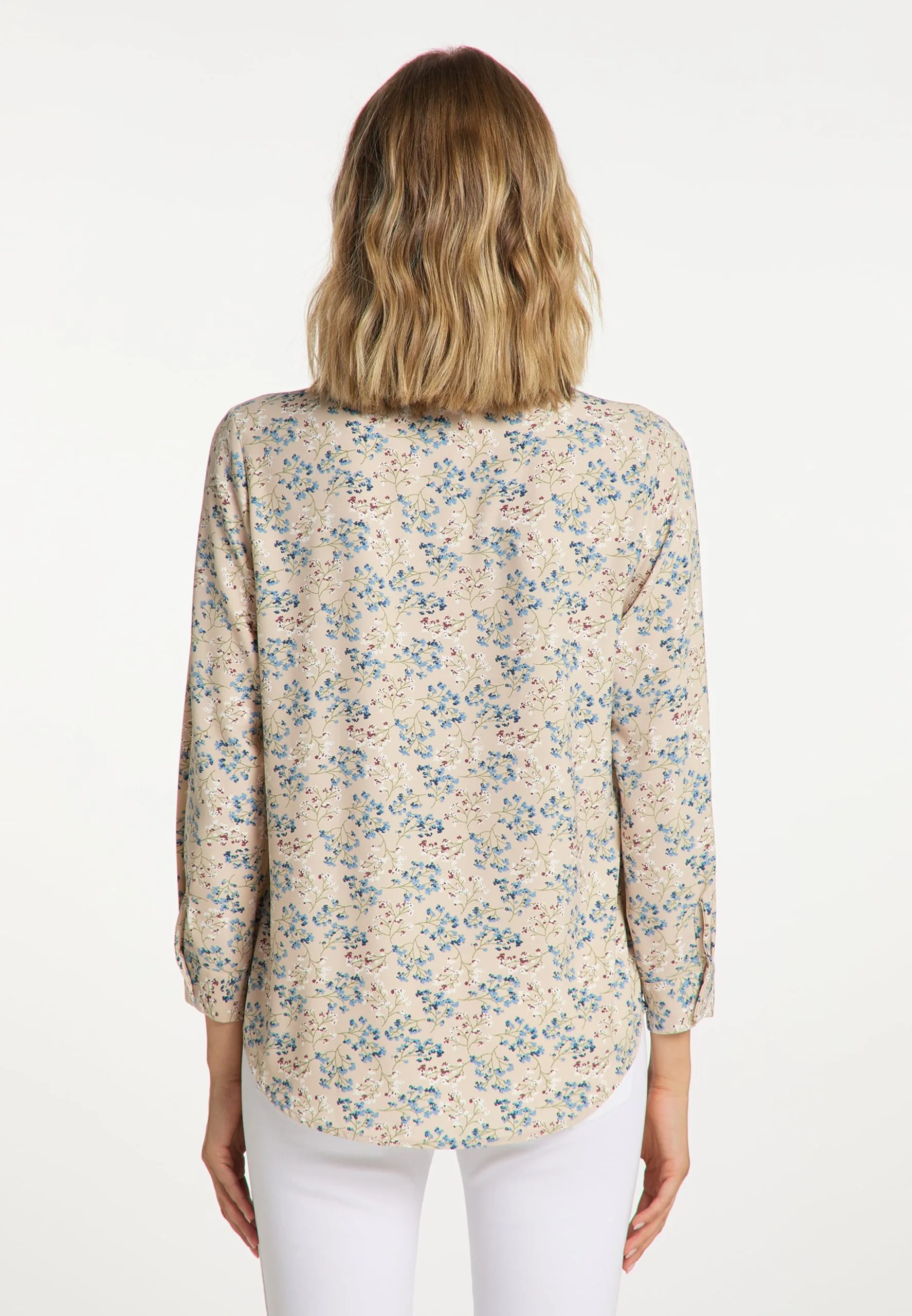 Usha Blouses & Tunieken Blouse Dames Beige 5 Usha Blouses & Tunieken Blouse Dames Beige - Afbeelding 3