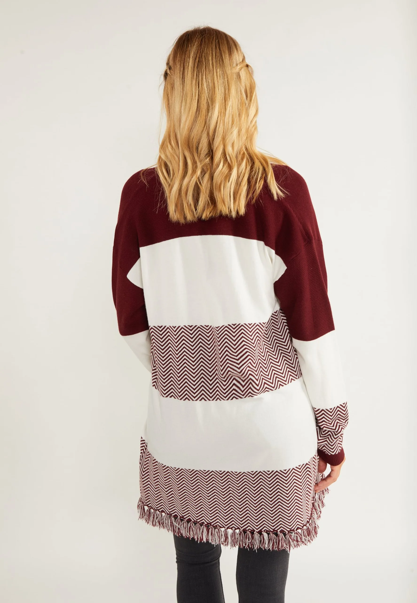 Vesten Gebreid Vest Carnea Dames Bordeaux 5 Vesten Gebreid Vest Carnea Dames Bordeaux - Afbeelding 3