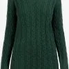 Fijngebreide Truien Trui Dames Donkergroen