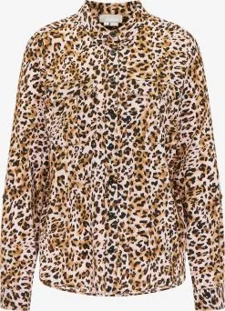 Usha Overhemden Blouse Dames Mokka / Lichtbruin