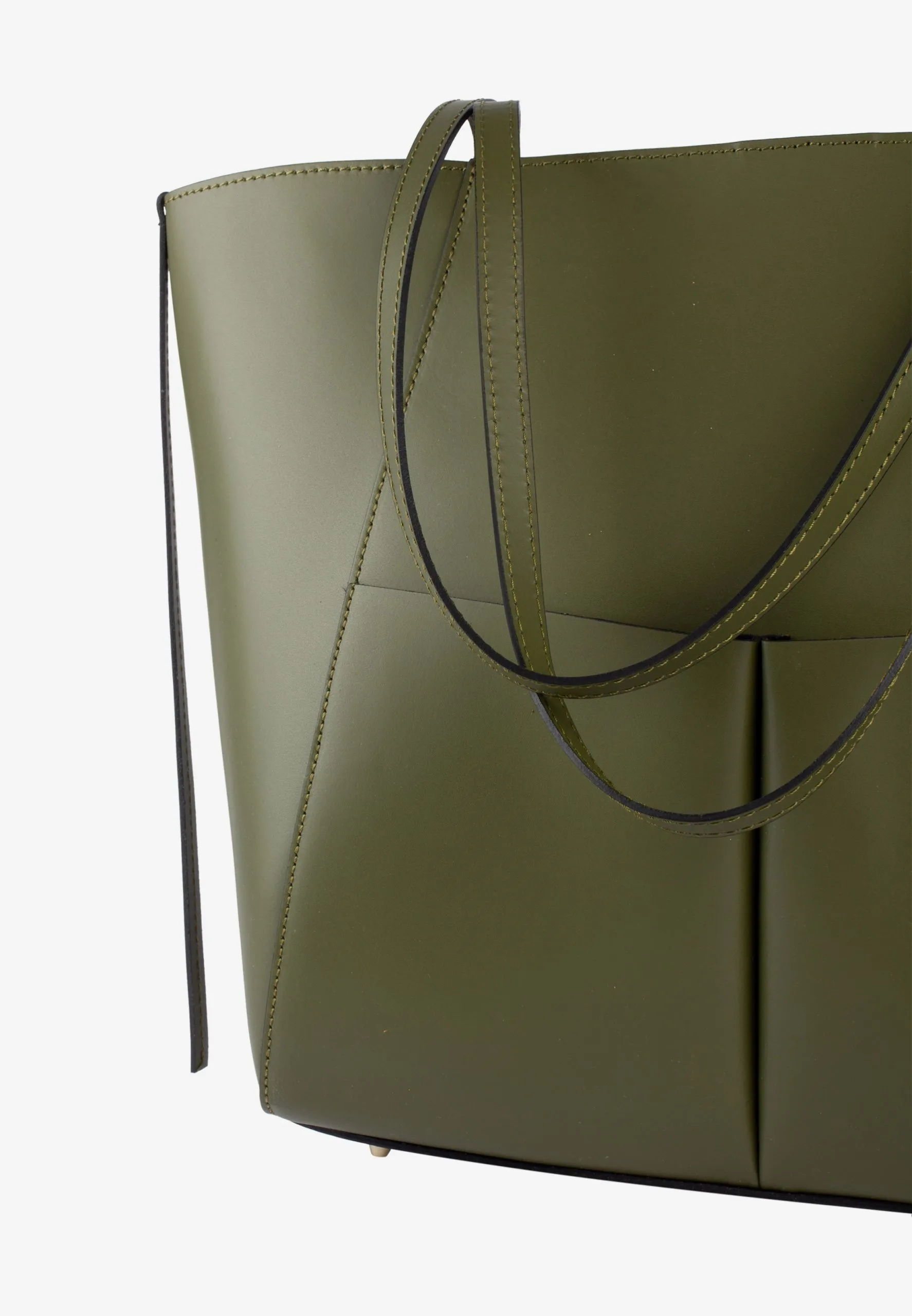 Usha Shoppers Shopper Dames Olijfgroen 7 Usha Shoppers Shopper Dames Olijfgroen - Afbeelding 5