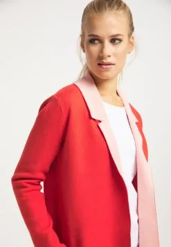 Vesten Gebreid Vest Dames Knalrood / Pastelrood -Aanbiedingen Usha Winkel b201fcd58b7a520caf5e5792bb69c259