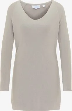 Fijngebreide Truien Trui Dames Lichtgrijs