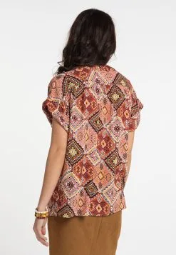 Blouses Met Korte Mouw Blouse Dames Kersrood / Pastelrood -Aanbiedingen Usha Winkel b742f786bd96013e0f53b0b04fce5093