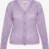 Usha Vesten Gebreid Vest Dames Lichtlila