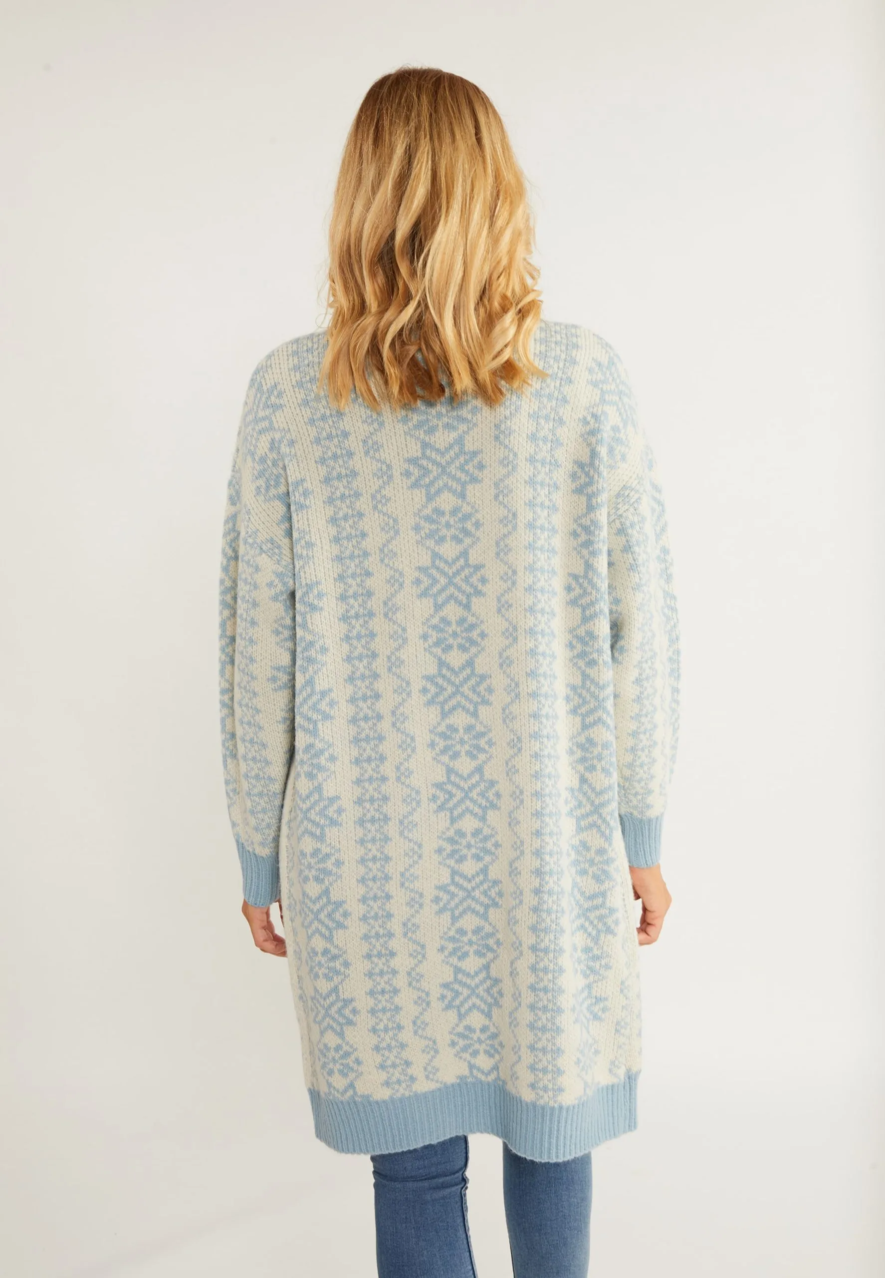 Vesten Gebreid Vest Lynnea Dames Wit 5 Vesten Gebreid Vest Lynnea Dames Wit - Afbeelding 3