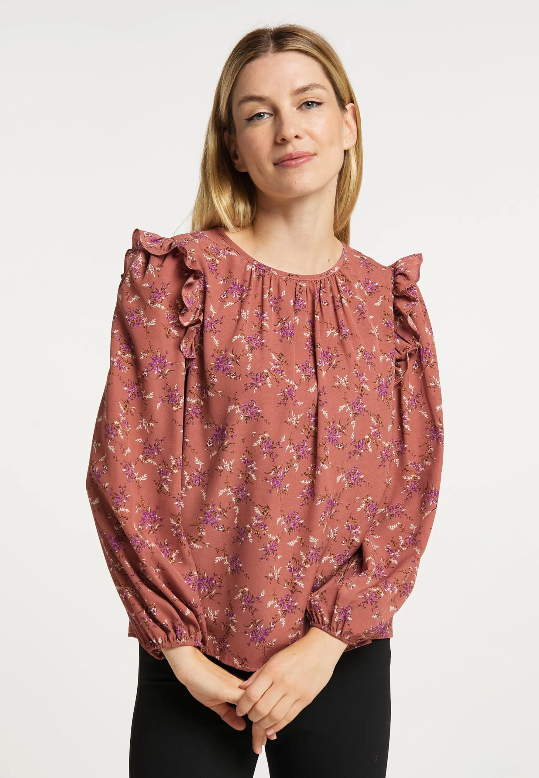 Usha Blouses & Tunieken Blouse Dames Roze 4 Usha Blouses & Tunieken Blouse Dames Roze - Afbeelding 2