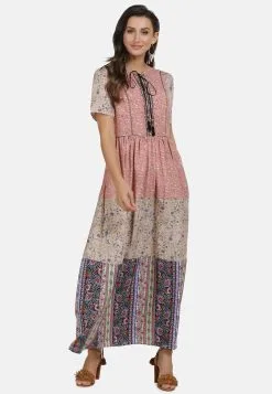 Usha Maxi Jurken Jurk Dames Donkerbeige -Aanbiedingen Usha Winkel bd2b438fd97129af79fb324e8addb3d8