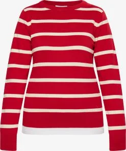 Fijngebreide Truien Trui Dames Donkerrood