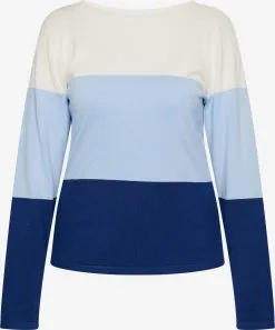 Fijngebreide Truien Trui Dames Marine / Lichtblauw