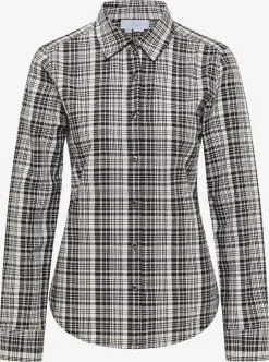 Overhemden Blouse Dames Zwart / Wit