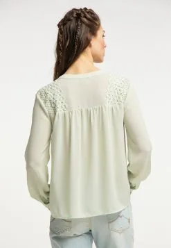 Kanten Blouses Blouse Dames Pastelgroen 9 Kanten Blouses Blouse Dames Pastelgroen -Aanbiedingen Usha Winkel c85f425be81a3ef86ce3e6ef633e487b