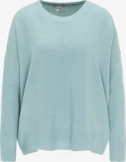 Usha Fijngebreide Truien Trui Dames Opaal