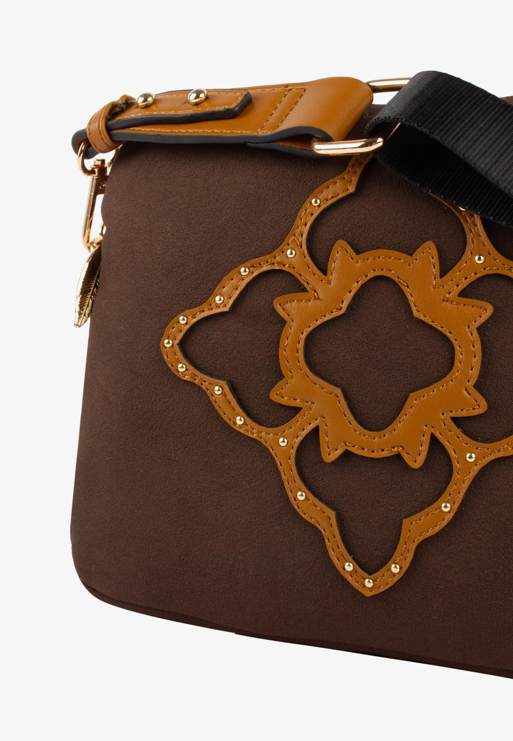 Schoudertasjes Schoudertas Dames Cognac / Donkerbruin 7 Schoudertasjes Schoudertas Dames Cognac / Donkerbruin - Afbeelding 5