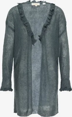 Vesten Gebreid Vest Dames Petrol