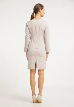 Kokerjurken Kokerjurk Dames Lichtgrijs -Aanbiedingen Usha Winkel ce8b97a754a34524674c9adedba7467c