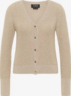 Vesten Gebreid Vest Dames Camel