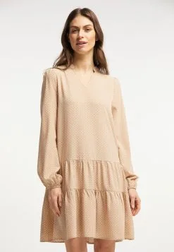 Usha Blousejurken Blousejurk Dames Beige -Aanbiedingen Usha Winkel d3bbc8a9f20325c800979902ce4fafbe