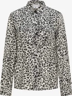 Usha Overhemden Blouse Dames Lichtgrijs / Donkergrijs