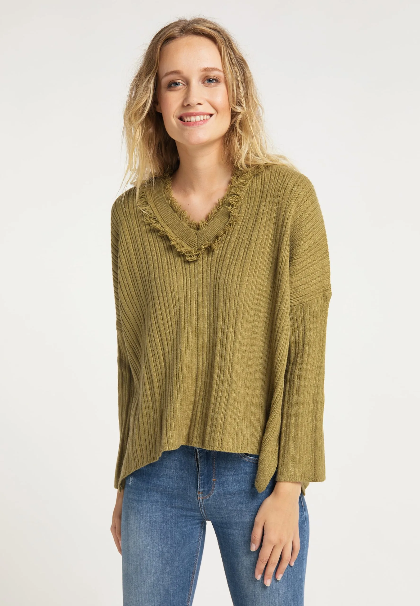 Fijngebreide Truien Trui Dames Riet 4 Fijngebreide Truien Trui Dames Riet - Afbeelding 2