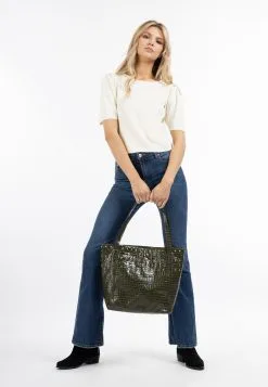 Shoppers Shopper Rakata Dames Kaki -Aanbiedingen Usha Winkel db4d030b816b837638cbddc135be82ef