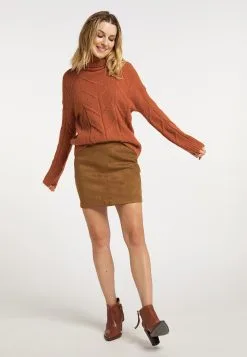 Coltruien Trui Dames Donkeroranje -Aanbiedingen Usha Winkel dc787c6c7106c811f793d8f73bc82b82