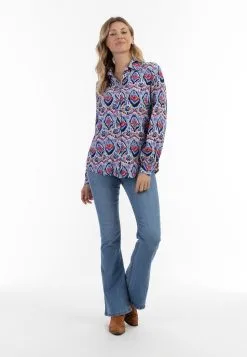 Overhemden Blouse Dames Blauw -Aanbiedingen Usha Winkel df724b7f7aca4044390a5b3dfad9bf04