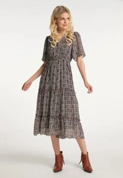 Zomerjurken Zomerjurk Dames Donkerrood -Aanbiedingen Usha Winkel e1901119273ba7767c7247b41df423ee