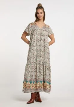 Zomerjurken Zomerjurk Dames Crème -Aanbiedingen Usha Winkel e26726e2e5aec59613c3b97474d61614