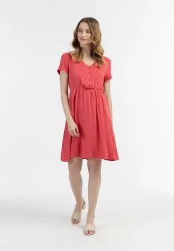 Zomerjurken Zomerjurk Dames Rood -Aanbiedingen Usha Winkel e357636c45feabad6bff6ed5f960ce13