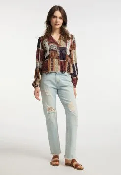 Kanten Blouses Blouse Dames Gemengde Kleuren -Aanbiedingen Usha Winkel e8855ed793aa89d5fbf2c474a4155944