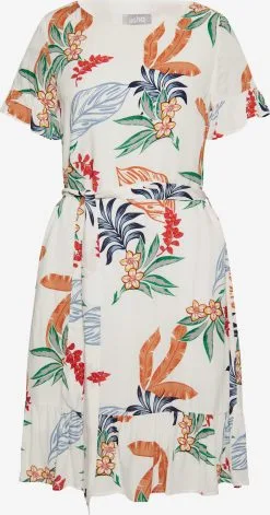 Usha Mini Jurken Jurk Dames Offwhite