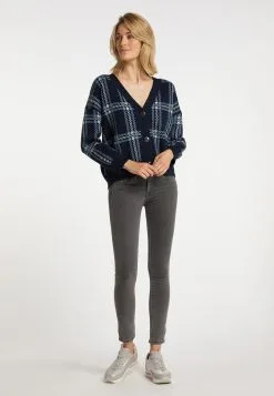 Vesten Gebreid Vest Dames Blauw / Donkerblauw -Aanbiedingen Usha Winkel eb13be337ca780a4b2bb2493c6e151c6