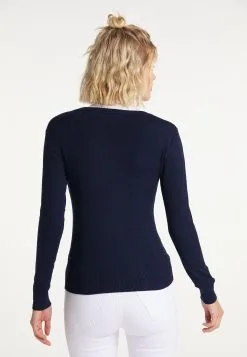 Vesten Gebreid Vest Dames Donkerblauw -Aanbiedingen Usha Winkel eb8db007891038e73753287fc7921e7e