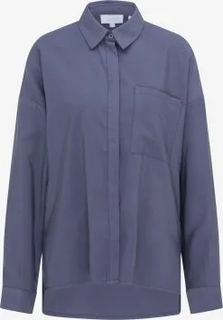 Overhemden Blouse Dames Duifblauw