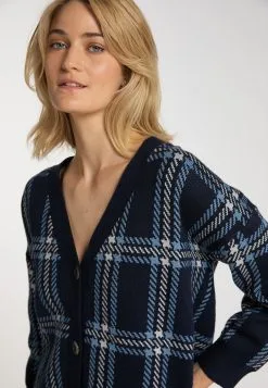 Vesten Gebreid Vest Dames Blauw / Donkerblauw -Aanbiedingen Usha Winkel f15c2388cc799252da3a688896d51a59