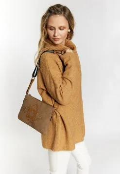 Schoudertasjes Schoudertas Dames Bruin -Aanbiedingen Usha Winkel f42bb465a5f6c36599e2d4f5a0dfec4a