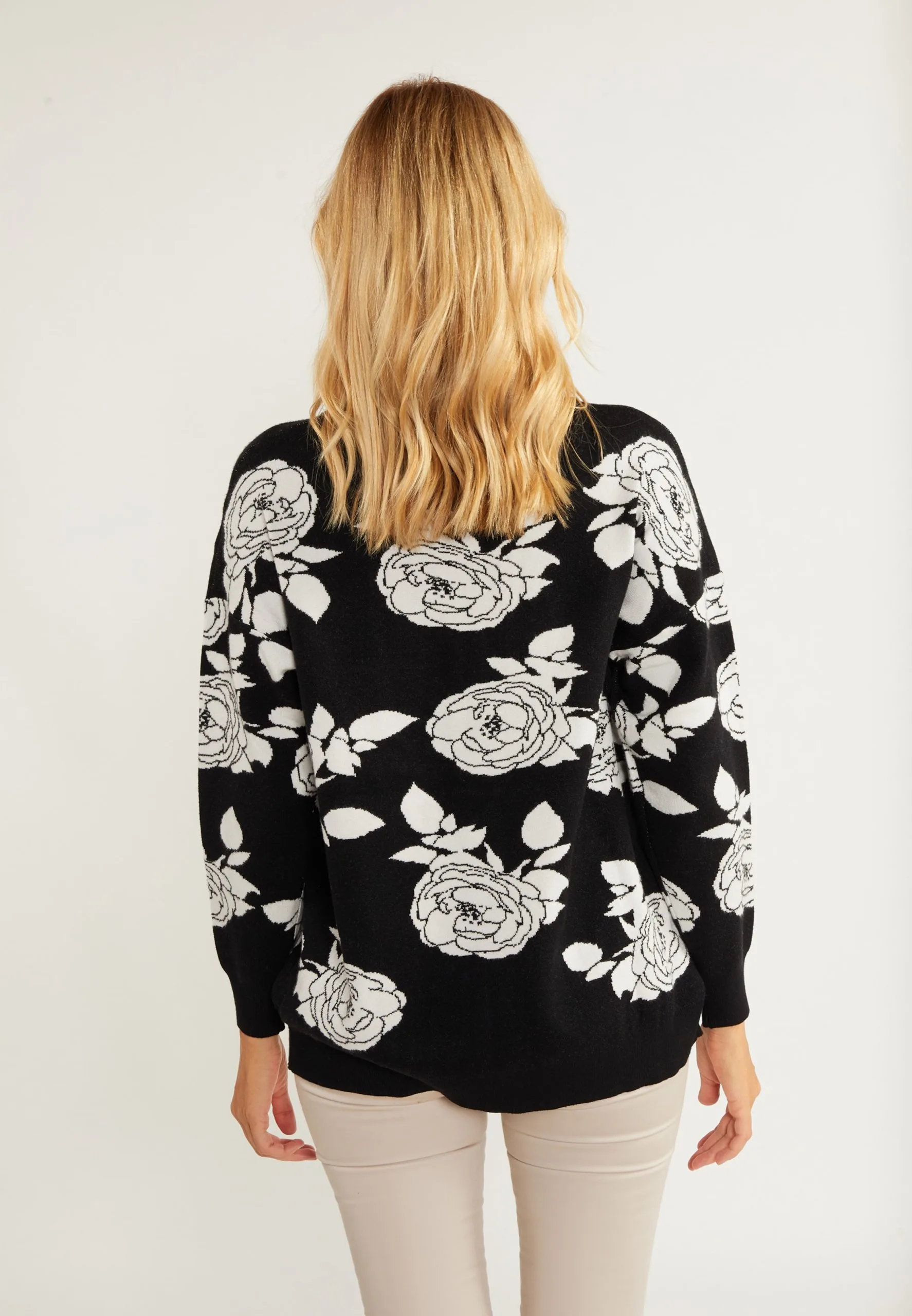 Usha Vesten Gebreid Vest Sivene Dames Zwart 5 Usha Vesten Gebreid Vest Sivene Dames Zwart - Afbeelding 3